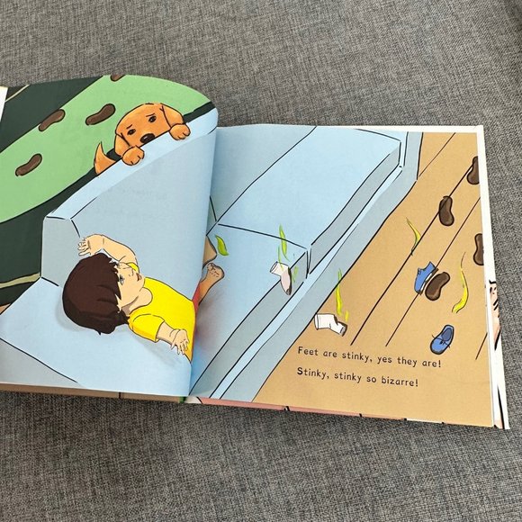 Stinky Feet Book Art By Anita C. Young Written by Heather Dawn Torres New - Picture 6 of 10